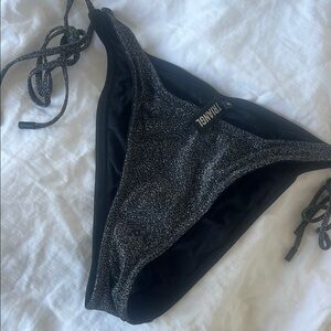 Triangl Swimwear Black Glitter Bikini Bottom